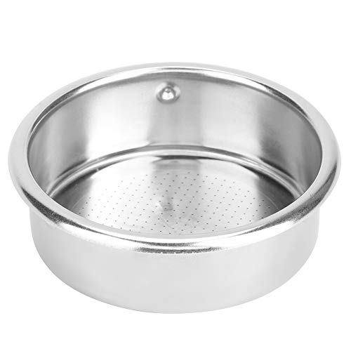 58mm Filterkorb, Edelstahl Wiederverwendbare Kaffeemaschine Filtersieb Schale, Kaffeesieb Einsatz des Filter für Zuhause und Cafe - 2 Tasse von Jenngaoo