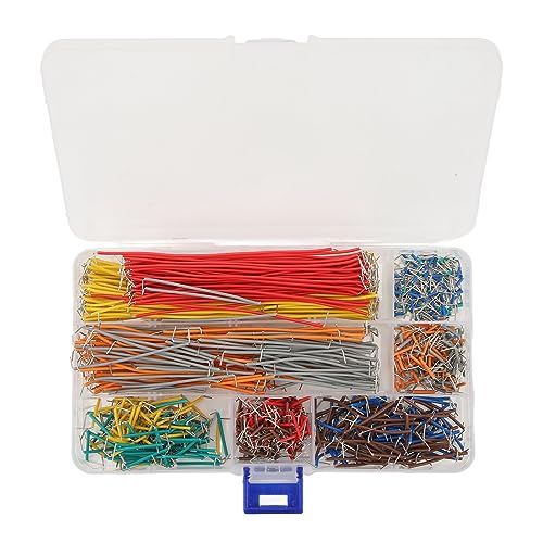 840 Stück Breadboard Überbrückungsdrähte, 2–125 mm Flexibles Breadboard Verbindungsleitungskabel Breadboard Überbrückungsdrähte Set Mit Aufbewahrungsbox von Jenngaoo