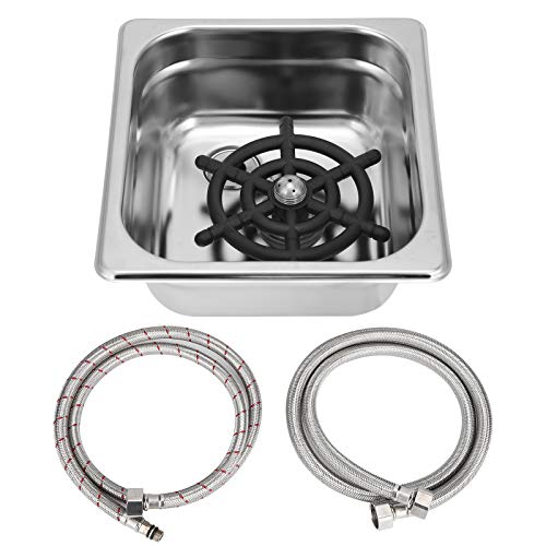 Gläserspüler 120 mm G1/2 Zoll Automatische Milchtee Tasse Waschmaschine, Cup Washer Cup Edelstahl Cleaner Reiniger Glass Rinser für Hotel Bar Bierglas Kaffee Milch Teetasse von Jenngaoo