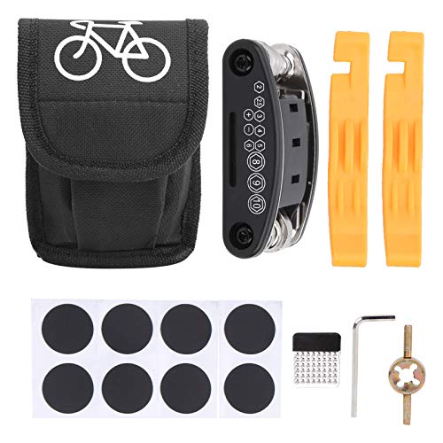 Jenngaoo Bike Repair Tool Kit, 16 in 1 Multitool Fahrrad Werkzeug Faltbares Multifunktionswerkzeug für die Profi Fahrrad Reparatur Set von Jenngaoo