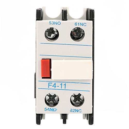Jenngaoo Hilfskontaktblock, 10A LADN11 AC Schütz F4-11 Schütz Hilfskontakt NO/NC Hilfskontaktblock von Jenngaoo