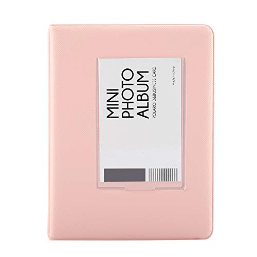Mini Fotoalbum, 3 Zoll 64 Taschen Mini Polaroid Fotoalben Buchrahmen Cover Fotoalbum Bildetui Aufbewahrung, leicht zum Einfachen Tragen und Verwenden (Rosa) von Jenngaoo