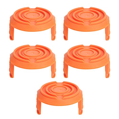 Jenngaoo 5 Stück WA0010 Trimmer Spool Cap Cover, Grass Edger Spool Cap Cover Ersatz Passend für Corded String Trimmer von Jenngaoo