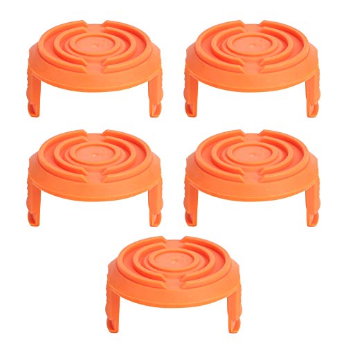 Jenngaoo 5 Stück WA0010 Trimmer Spool Cap Cover, Grass Edger Spool Cap Cover Ersatz Passend für Corded String Trimmer Jenngaoo 5 Stück WA0010 Trimmer Spool Cap Cover, Grass Edger Spool Cap Cover Ersatz Passend für Corded String Trimmer von Jenngaoo