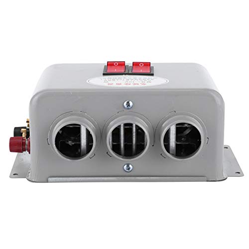 Jenngaoo 12V Autoheizung Defroster 3-Loch 800W Winterheizung Schnellheizung Windschutzscheibe Innenraumheizung Geräuscharme Enteisung 600W-800W Kompakt Stufenloser Schalter von Jenngaoo