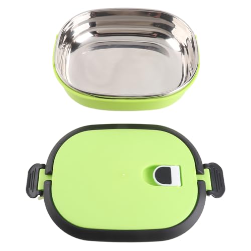 Jenngaoo Edelstahl Isolierbrotdose, Thermo-Lunchbox mit Dichtring, Leicht zu Reinigen, Mit Sicherheitsverschluss und Belüftungsöffnung, Für Picknick, Camping oder Outdoor-Aktivität (1 Stufe) von Jenngaoo
