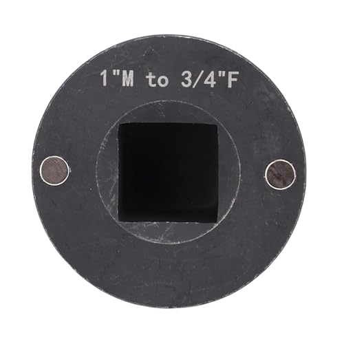 Jenngaoo Flachstufen-Impact-Stecknuss-Adapter, magnetische Sicherung kompatibel mit Hand- und Impact-Werkzeugen stapelbares Design Chrom-Vanadium-Stahl Reduzieradapter für beengte (1 "M-3/4 f) von Jenngaoo