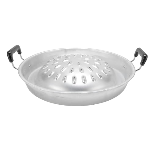 Jenngaoo Grill und Hot Pot Pfanne 2 in 1, Antihaftbeschichtete Aluminium Grillpfanne mit gleichmäßiger für Indoor und Outdoor, Kompatibel mit Gasherd oder Holzkohlegrill für (35 cm/13.78in von Jenngaoo