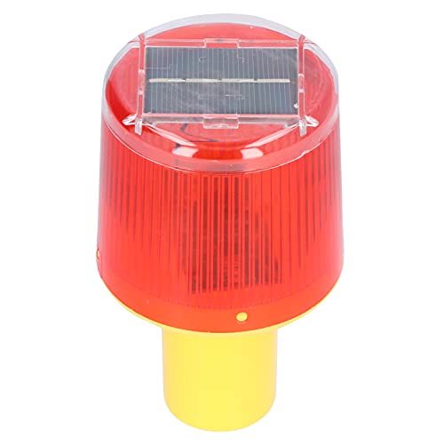 Jenngaoo Handheld Warnleuchte, Handheld Solar Wireless Strobe LED Warnleuchte für den Garten Blinkende Barrikade Sicherheitszeichen Straßenbauschilder Blitzampel Flackerleuchte - Rot von Jenngaoo