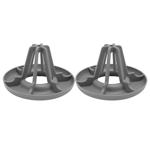 Jenngaoo Multifunktionales Wasserflaschen-Trockengestell, 2 Stück Hohldesign Leichtes Flaschenhalter mit integrierter Basis zur Wassersammlung, für Flaschen ab 4 cm Durchmesser aus (Grau) von Jenngaoo
