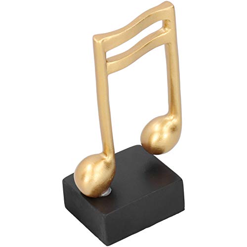 Jenngaoo Musiknoten Statue, Musikalische Note Skulptur Statue Musik Dekor Harz Skulptur Musik Geschenk Wohnzimmer Klavier Schlafzimmer Desktop Dekor, 17,3 x 4,9 x 5,8 cm von Jenngaoo