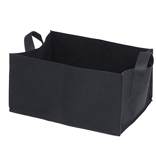Jenngaoo Plant Grow Bag, Stoff Hochbeet Rechteck Pflanzbehälter Grow Bag für Pflanzenblume Gemüse Kartoffel Erdbeere(S) von Jenngaoo