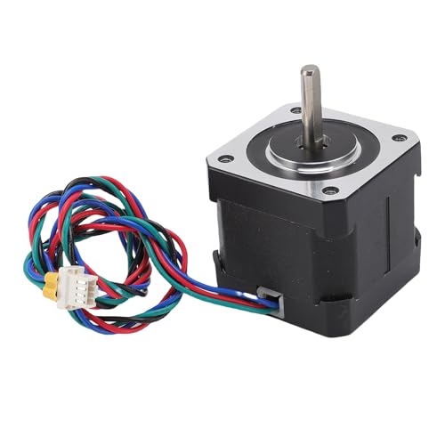 Jenngaoo Schrittmotor für 3D-Drucker Nema17 17HTNC4204Z 0,9 Grad 40mm 0,35N.m 1,68A mit 350mm Kabel, 2-Phasen-Motor 4-poliger Stecker, hochwertiger Legierungsstahl für X-Achse 3D-D von Jenngaoo