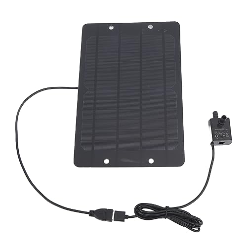 Jenngaoo Solar Springbrunnen Pumpen Set, 6 V 10 W USB Solar Brunnen Wasserpumpe Vogelbad Solarpanel Set, Solarbetriebene Wasserpumpe Für Den Außenbereich Mit Panel Für Garten, Hinterhof, Pool von Jenngaoo