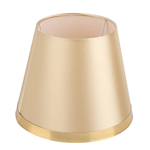 Stoff Lampenschirm Europäischen Stil Moderner Lampenschirm für E27 Tischlampe und Stehleuchte Schlafzimmer Wohnzimmer Wohnheim Bürodekoration (Gold) von Jenngaoo