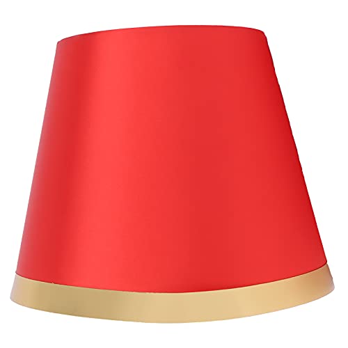 Jenngaoo Stoff Lampenschirm Europäischen Stil Moderner Lampenschirm für E27 Tischlampe und Stehleuchte Schlafzimmer Wohnzimmer Wohnheim Bürodekoration(Rot) von Jenngaoo