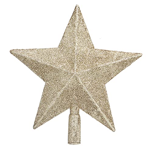 Jenngaoo Weihnachtsbaumspitze Stern, Glitzernde Mini Weihnachtsbaumspitze aus Kunststoff und Goldfolie, Leichtgewichtige Dekoration für Weihnachtsbaum, Festliche Deko für Haus und Jenngaoo Weihnachtsbaumspitze Stern, Glitzernde Mini Weihnachtsbaumspitze aus Kunststoff und Goldfolie, Leichtgewichtige Dekoration für Weihnachtsbaum, Festliche Deko für Haus und von Jenngaoo