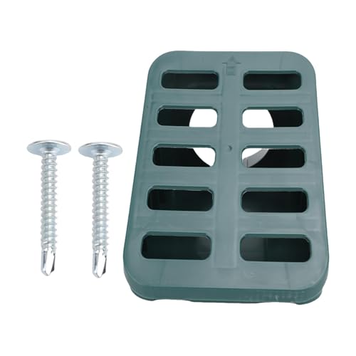 Jenngaoo Winkelgitter Ablaufrost Drainagegitter, Robustes PP Material mit Gehrungsschnitt für 3/4 Zoll Ablaufrohre, Platzsparendes Gartengitter für Entwässerungssysteme in Haus und (Grün) von Jenngaoo