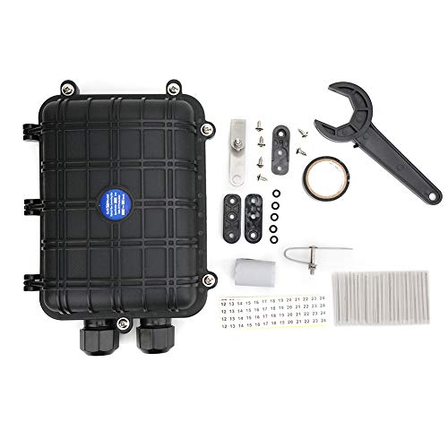 Jenngaoo LWL-Spleißgehäuse Horizontal Wasserdicht IP68 Kabelanschlusskasten Externer Anschluss Außenstromkabelkästen Elektrisch(48 Core) von Jenngaoo