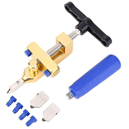 Manueller Fliesenschneider, 2 in 1 Handwerkzeug Zum Schneiden von Glasfliesen 3‑15 mm Schneidwerkzeug Set Kit Zum DIY Schneiden von Glasspiegel Keramikfliesen Glasierte Fliesen von Jenngaoo