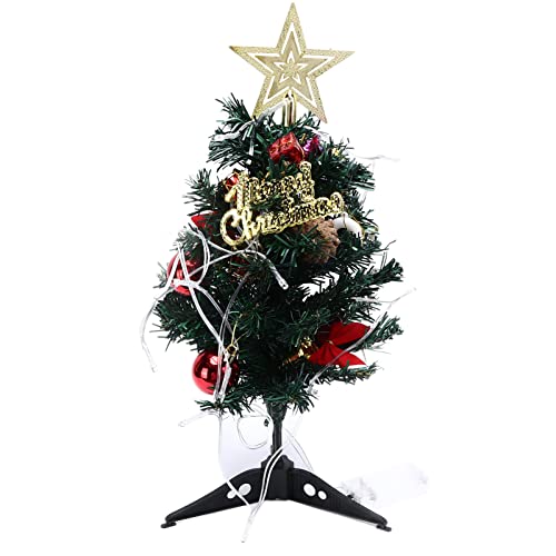 Tabletop Mini Weihnachtsbaum -Set Multi -Farb -LED -Leuchten Ornamente DIY Weihnachtsation 19,6 Zoll hell Exquisite Kunststoff GB Tabletop Mini Weihnachtsbaum -Set Multi -Farb -LED -Leuchten Ornamente DIY Weihnachtsation 19,6 Zoll hell Exquisite Kunststoff GB von Jenngaoo