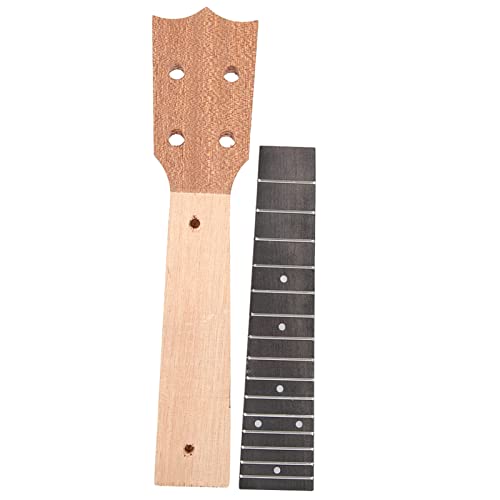 Jenngaoo Ukulele Hals & Palisander Griffbrett Set für 21Zoll 23Zoll Ukulele Hals Griffbrett Teile DIY Ihr Ukulele Musikinstrument (21 Zoll) von Jenngaoo