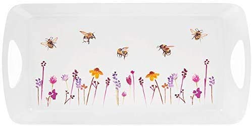 Jennifer Rose Busy Bees Sandwich-Tablett aus Melamin, mittelgroß, 40 x 19,5 cm von The Leonardo Collection