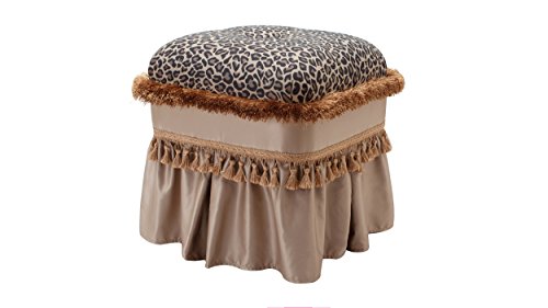Jennifer Taylor Home Cassandra Ottomane, Leopard von Jennifer Taylor Home