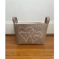 Benutzerdefinierte Valentinstag Geschenkkorb von JenniferHeleneHome