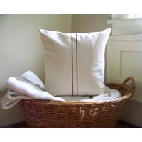 Gestreiftes Getreidesack-Kissen - Sie Wählen Die Größe & Streifenfarbe von JenniferHeleneHome