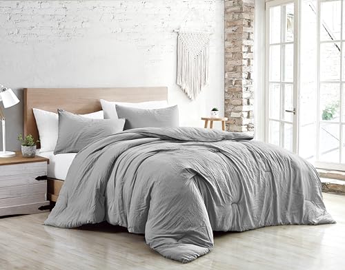 Jenny Sesal Bettwäsche-Set – unifarben – 100% Reine Baumwolle – Made in Italy Doppelbett – Einzelbett – französisches Bett – Bettbezug + Kissenbezüge (Hellgrau, Einzelbett) von Jenny Sesal