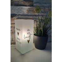 Geschenk Für Paare | Lampe Mit Spruch Liebe Deko Valentinstag Hochzeitsgeschenk Personalisiertes von JennysDekoWerkstatt