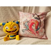 Kissenhüllen 40x40 Kissenbezug Kinderkissen Bärchen Babybett Meerjungfrau von JennysWollkistchen