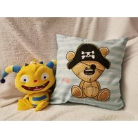 Kissenhüllen 40x40 Kissenbezug Kinderkissen Bärchen Babybett von JennysWollkistchen