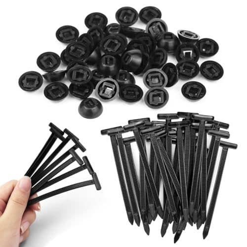 100 Stück Universal Kabelbinder Schnalle, Cable Ties, Universal Kabelbinder, Zip Tie Clips for Car Repair, Automotive Nylon Cable Ties with Pin & Button Design 100 Stück Universal Kabelbinder Schnalle, Cable Ties, Universal Kabelbinder, Zip Tie Clips for Car Repair, Automotive Nylon Cable Ties with Pin & Button Design von Jennytim