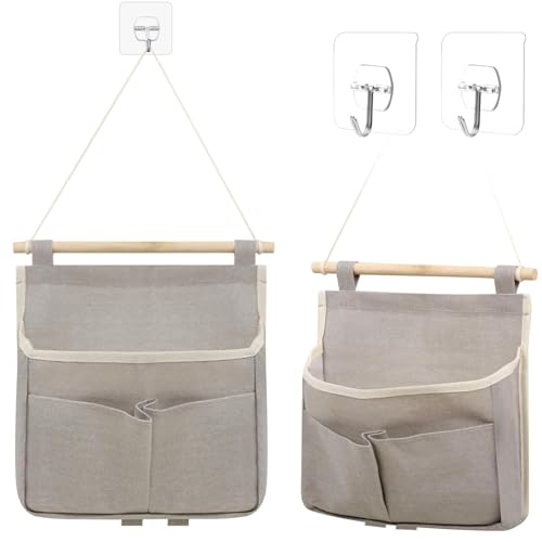Jennytim 2 Stück Wand Organizer Hängend, Wandorganizer Hängend, mit Haken, Faltbarer Aufbewahrungstasche mit Taschen, Hängetasche Wand, für Schlafzimmer, Büro, Studie usw Jennytim 2 Stück Wand Organizer Hängend, Wandorganizer Hängend, mit Haken, Faltbarer Aufbewahrungstasche mit Taschen, Hängetasche Wand, für Schlafzimmer, Büro, Studie usw von Jennytim