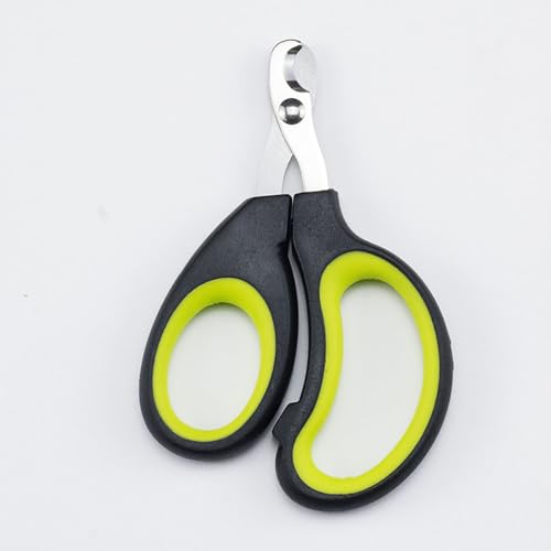 Jennytim Haustier Nagelknipser Nagelknipser für Katzen & Hunde, besonders geeignet für Welpen & Kätzchen - Anti-Kratzschutz, ergonomisches Design, sicher & einfach für Anfänger (Schwarz Gelb Grün) von Jennytim
