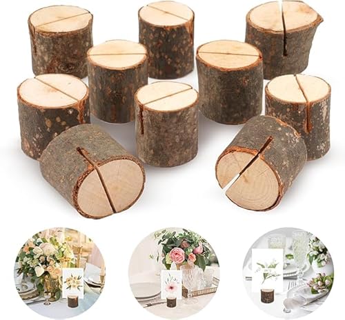 Jennytim Kartenhalter Holz, 10 Stück Tischkartenhalter , Platzkartenhalter Menükartenhalter mit Karteneinsätzen Memohalter für Hochzeiten, Restaurants, Bankette und Partys Jennytim Kartenhalter Holz, 10 Stück Tischkartenhalter , Platzkartenhalter Menükartenhalter mit Karteneinsätzen Memohalter für Hochzeiten, Restaurants, Bankette und Partys von Jennytim