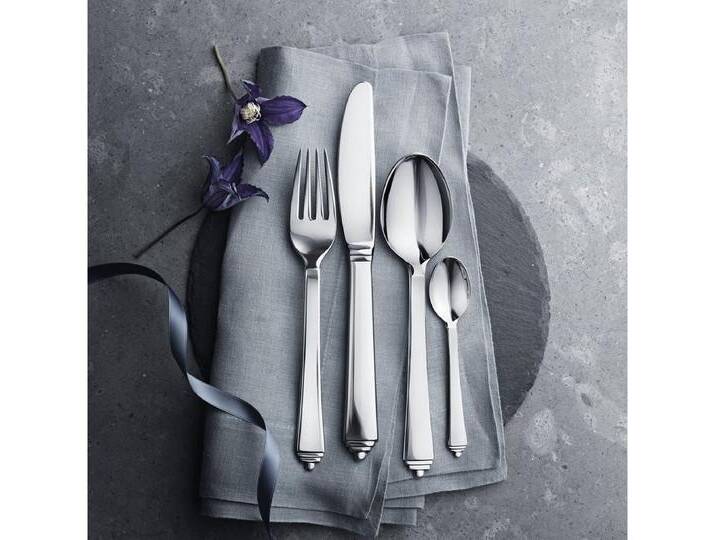 Georg Jensen Besteck-Set Pyramid (6-tlg), 6 Personen, 18/8 Edelstahl, silberfarben weiß, 6 tlg. von Jensen