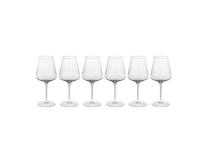 Georg Jensen Weinglas Bernadotte, Kristallglas, 6er Set, weiß von Jensen