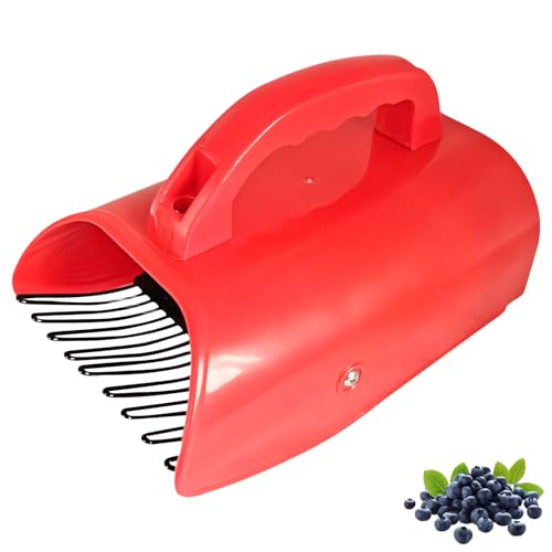 Jenshhch Beerenpflücker Mit Metallkamm Ergonomischem Griff Obstpflücker Für Heidelbeeren Preiselbeeren Brombeeren Johannisbeeren Himbeeren Garten Werkzeug von Jenshhch