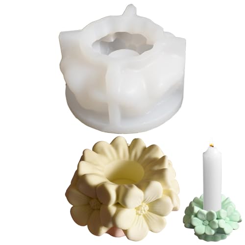 Jenshhch Blumen Kerzenformen Silikon Gießform Teelicht Halter DIY Basteln Kerzenständer Blumenkugel Form Präzise 3D Design Für Handwerksprojekte Jenshhch Blumen Kerzenformen Silikon Gießform Teelicht Halter DIY Basteln Kerzenständer Blumenkugel Form Präzise 3D Design Für Handwerksprojekte von Jenshhch