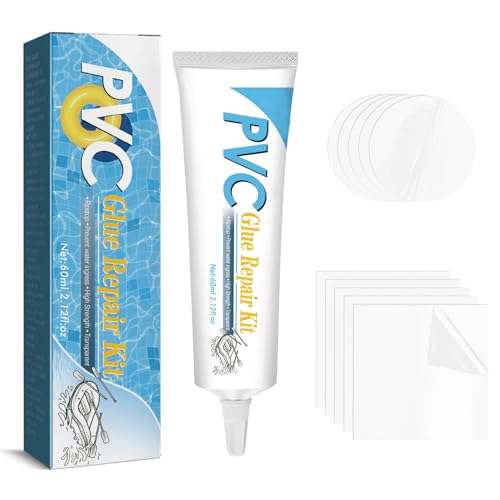 Jenshhch Pool Reparaturset, Wasserdicht Flickzeug Luftmatratze, PVC Pool Flickzeug, Transparent Pool Reparaturset Unterwasser, Reparaturset Repariert Eine Vielzahl Von Aufblasbaren Gegenständen (60) von Jenshhch