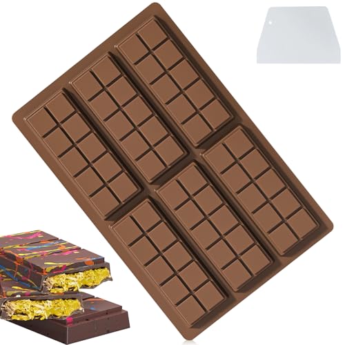 Jenshhch Schokoladenform Tief Silikon, Antihaftbeschichtung Tiefe Schokoladenform Schokolade, Schokoladentafel Form für Schokolade Praline Süßigkeiten, Silikonform Schokolade zum Backen Zu Hause (C) Jenshhch Schokoladenform Tief Silikon, Antihaftbeschichtung Tiefe Schokoladenform Schokolade, Schokoladentafel Form für Schokolade Praline Süßigkeiten, Silikonform Schokolade zum Backen Zu Hause (C) von Jenshhch