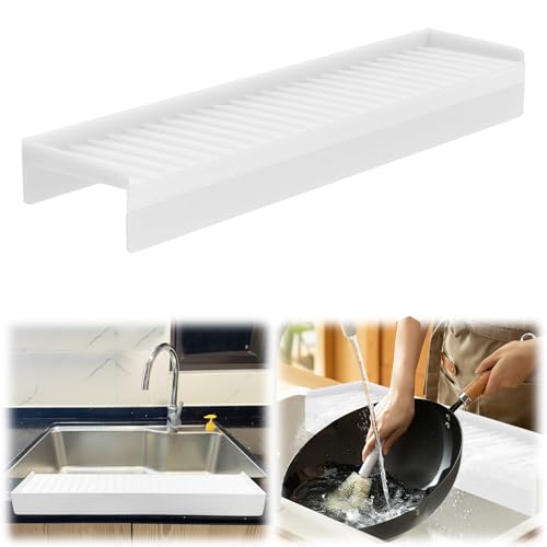 Jenshhch Silikon Spritzschutz Wasserrückhalteplatte Küchenspüle Flexibel Sicher Umweltfreundlich Badewannen Spüle Granit Badezimmer Küchenspritzschutz Splash Guard Kantenschutz rutschfest (A) von Jenshhch