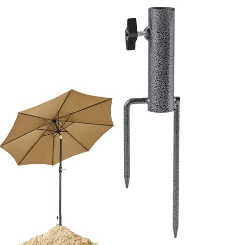 Jenshhch Sonnenschirmständer Erdspieß Stabil Halterung Für Strandschirm Sonnensegel Stange Terrasse Balkon Camping Outdoor (B) von Jenshhch