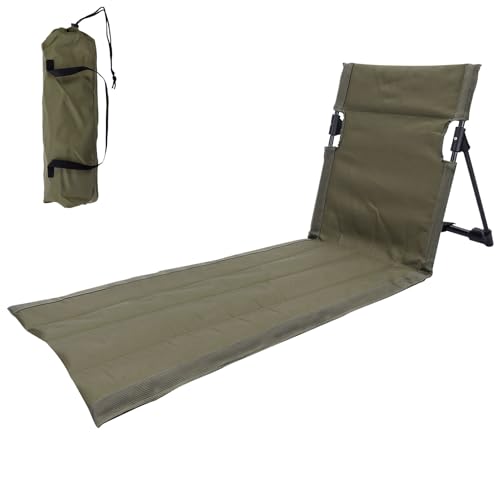 Jenshhch Strandmatte Mit Rückenlehne Bodenliege Outdoor Leicht Tragbar Klappbar Strandliege Mit Aluminiumlegierung Für Camping Strand Garten Reisen (C) von Jenshhch