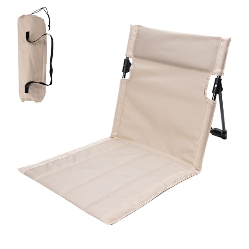 Jenshhch Strandmatte Mit Rückenlehne Bodenliege Outdoor Leicht Tragbar Klappbar Strandliege Mit Aluminiumlegierung Für Camping Strand Garten Reisen (F) von Jenshhch