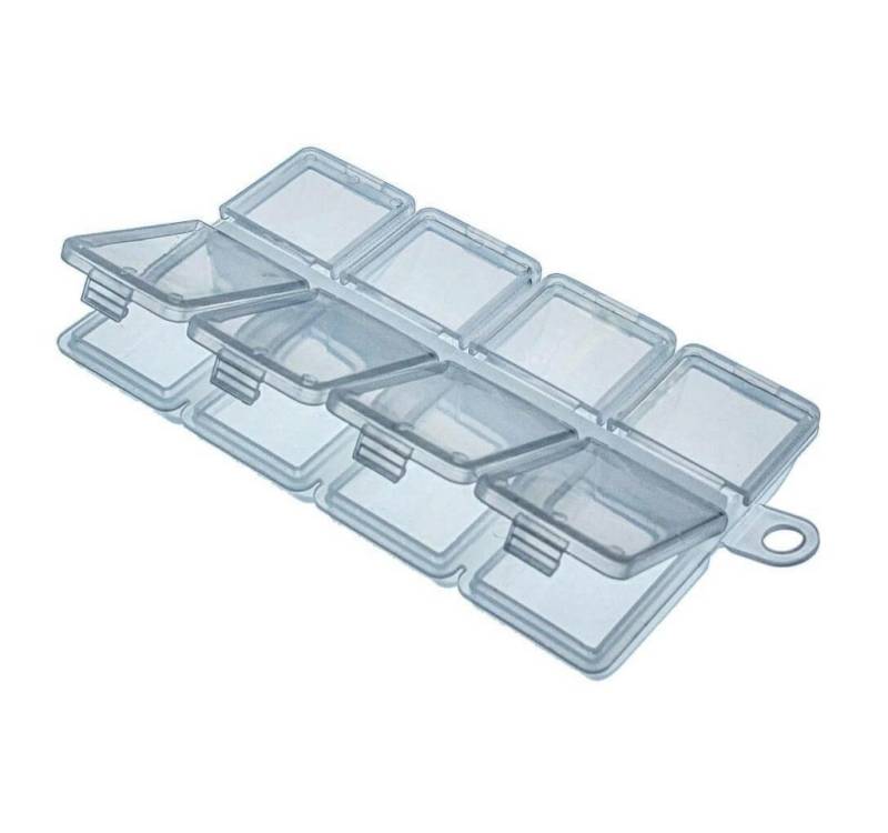 Jenzi Aufbewahrungsbox Jenzi Kunststoffbox Transparent 10,2x6,2x1,3cm Jenzi Aufbewahrungsbox Jenzi Kunststoffbox Transparent 10,2x6,2x1,3cm von Jenzi