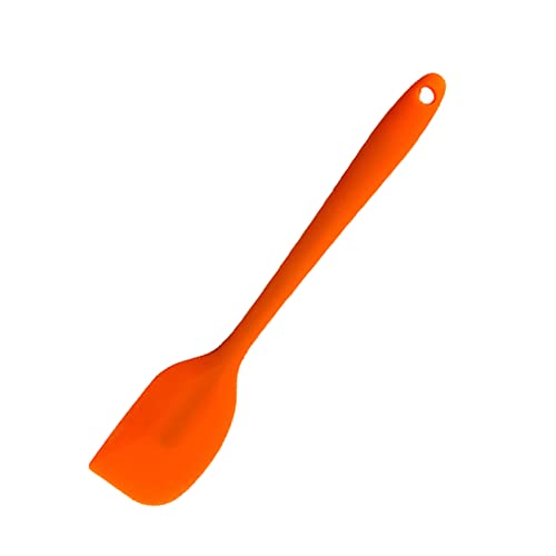 JeoPoom Silikon Spatel, Spatel Teigschaber, Teigschaber Silikon, Hitzebeständig, für Kochen, Backen und Rühren, Spülmaschinenfest und Leicht zu Reinigen (Orange) von JeoPoom